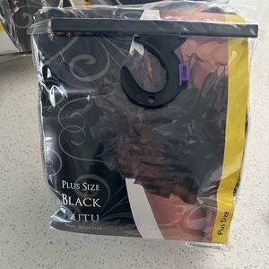 Black plus size tutu for Halloween costume
